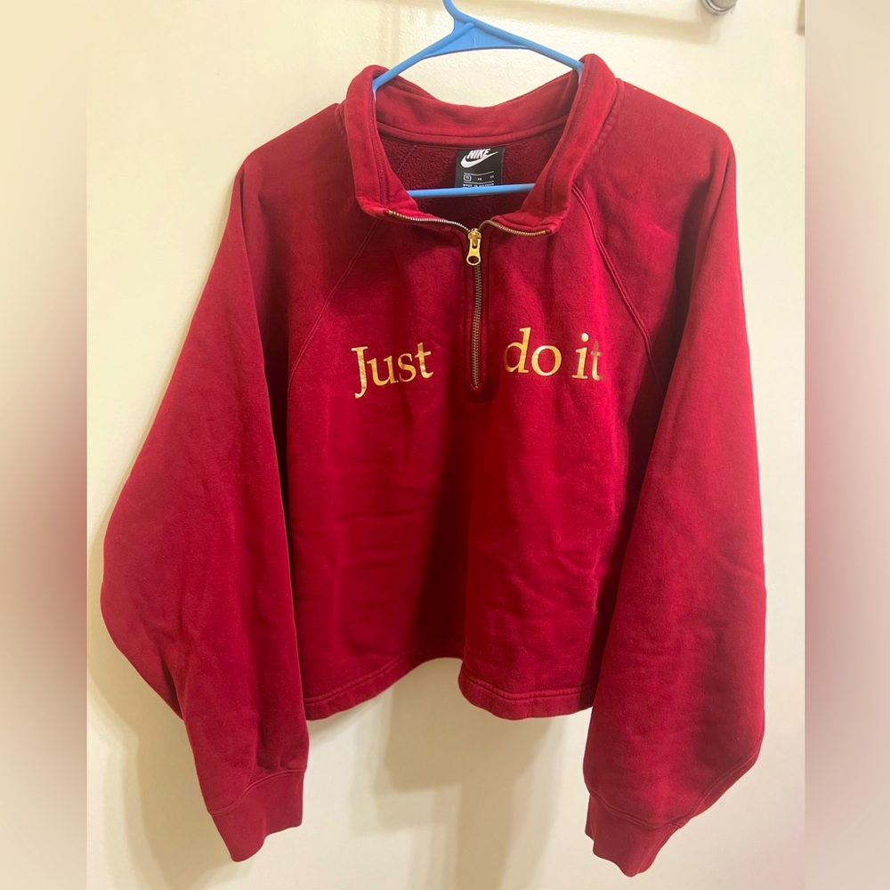 Nike cropped quarter zip